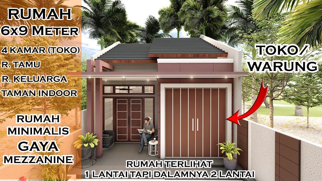 Rumah Ini Terlihat 1 Lantai Tapi Dalamnya 2 Lantai, Rumah 6x9 Meter 4 KAMAR TIDUR