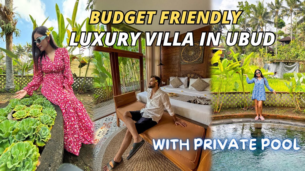 Best budget villa in UBUD with private pool| best villa in Ubud Bali| luxury villa in Ubud in budget