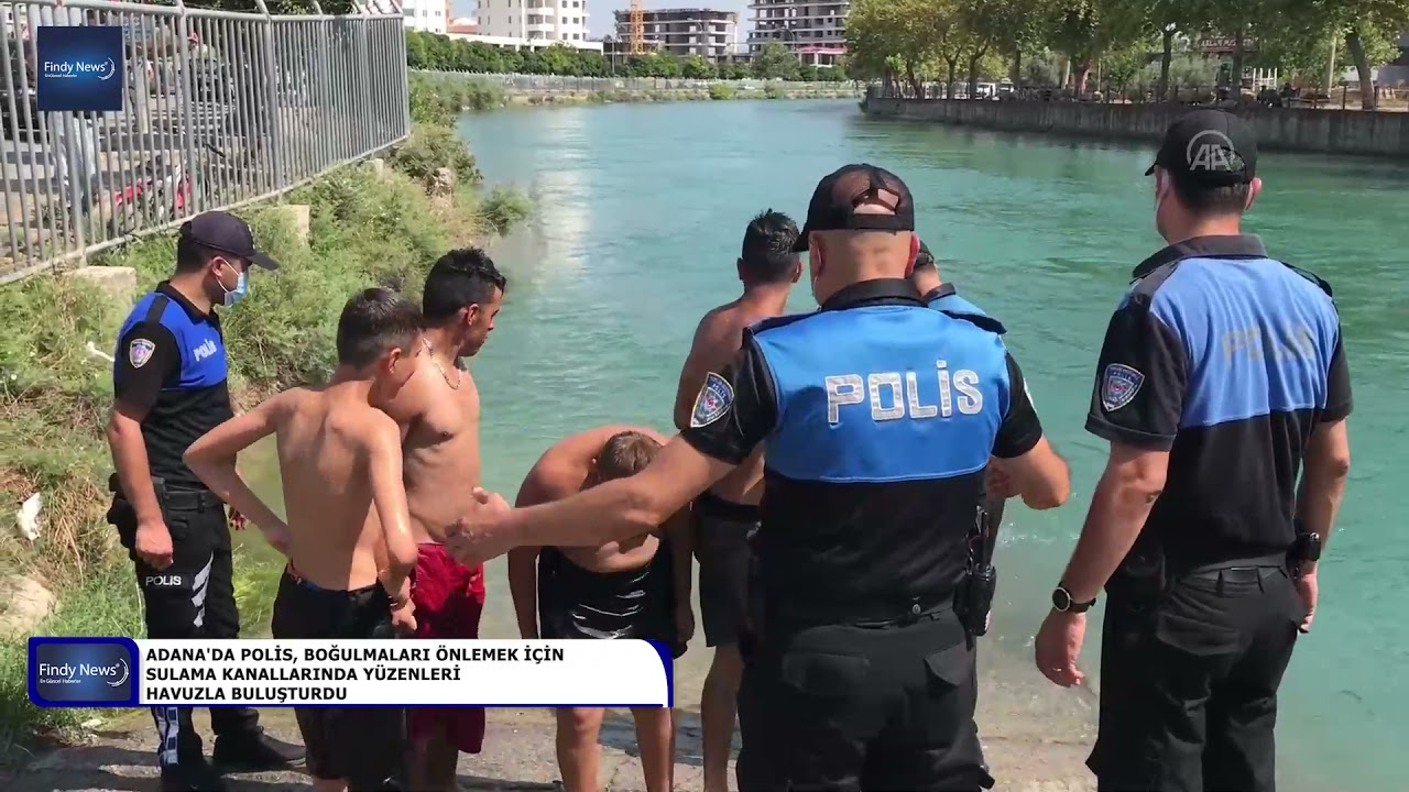 Adana’da polis, boğulmaları önlemek için sulama kanallarında yüzenleri havuzla buluşturdu