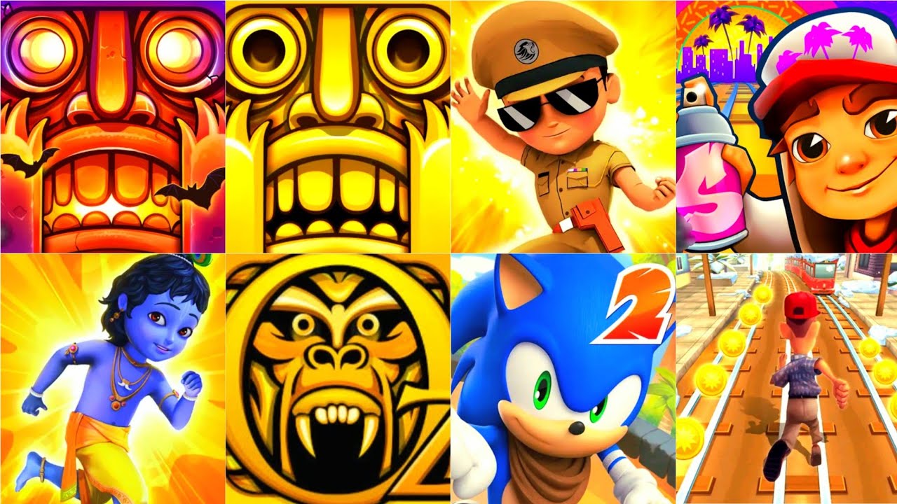 Temple Run 2, Temple Run, Little Singham, Subway Surf, Little Krishna, Temple Run Oz,  More Game