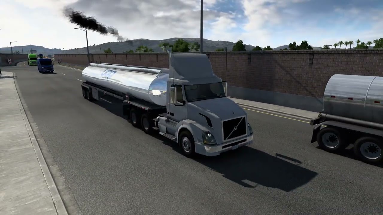 American Truck Simulator Entrega de Aromáticos De Barstow (CA) para Oakland (CA) Gameplay