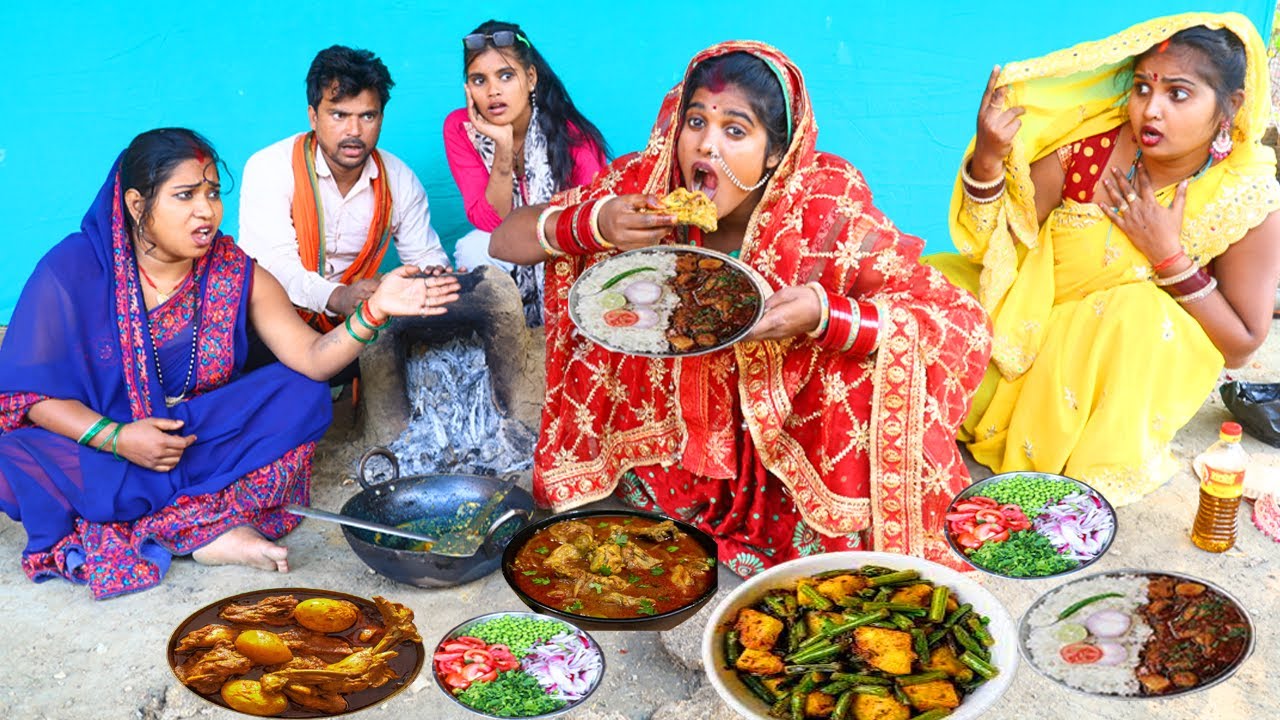 देखिए पत्नी के आशिक पति चार दिन भी नईहर में नहीं छोड़ता है , Chandani Comedy,Pushpa,Khushboo,Anjali 