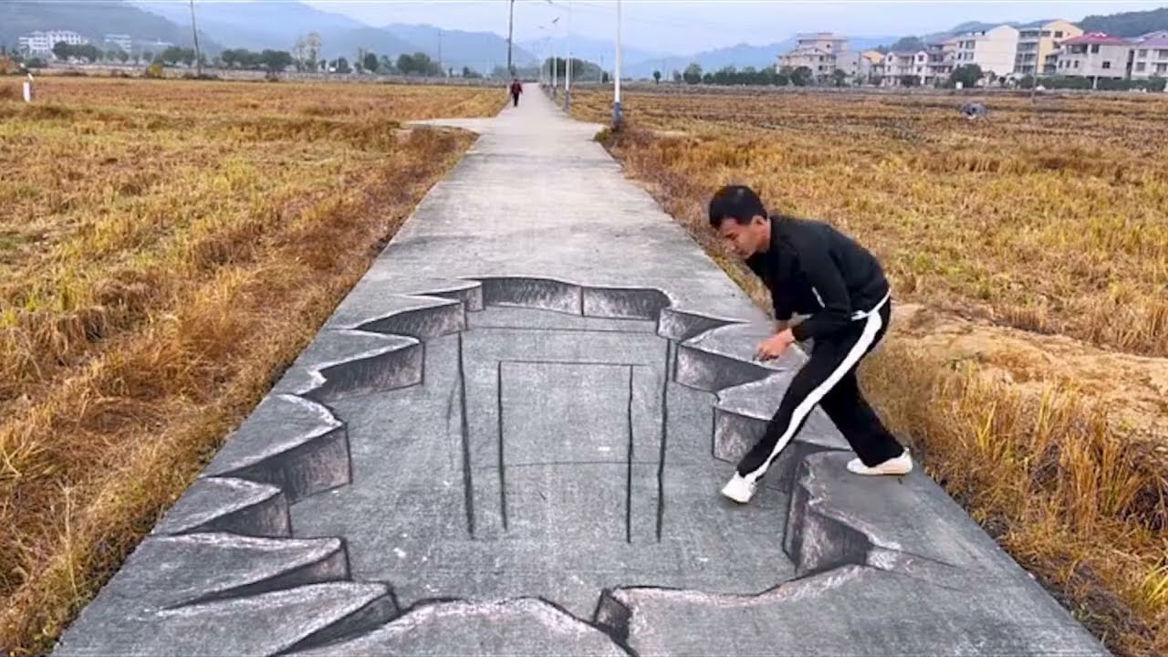 Amazing Drawing With Charcoal & Chalk So Amazing Illusion 3D Street Art