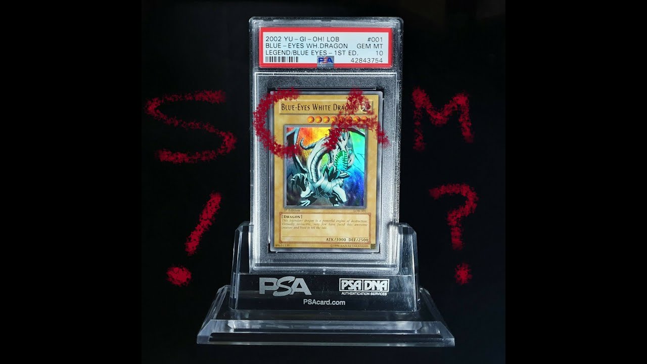 Yugioh biggest Ebay scam for $100k!  1st edition LOB Blue Eyes White Dragon!?