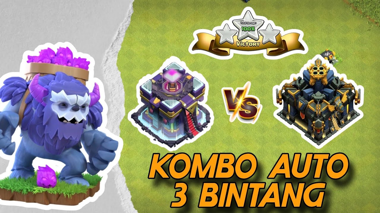 NGERI!!! KOMBO TH15 INI BISA MERATAKAN TH17 MAX - CLASH OF CLANS INDONESIA