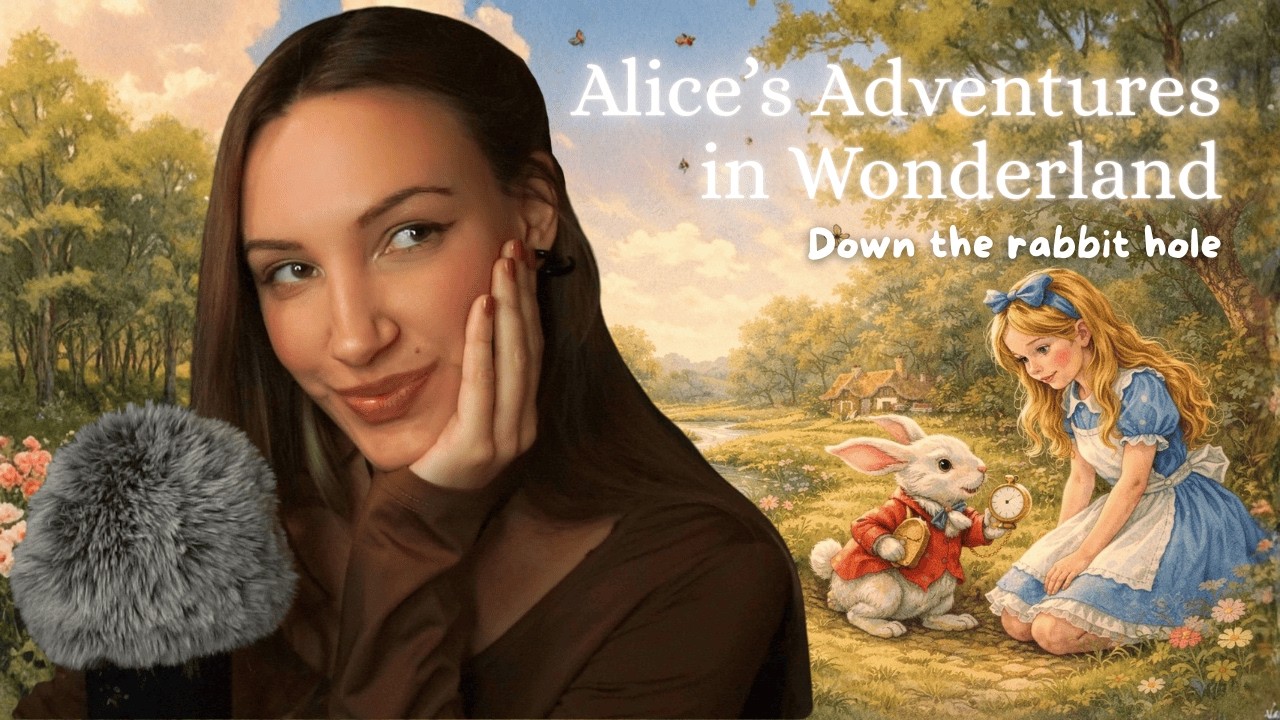 Alice in Wonderland Audiobook 📖 ASMR Soft Spoken | 40 Min Cozy Reading