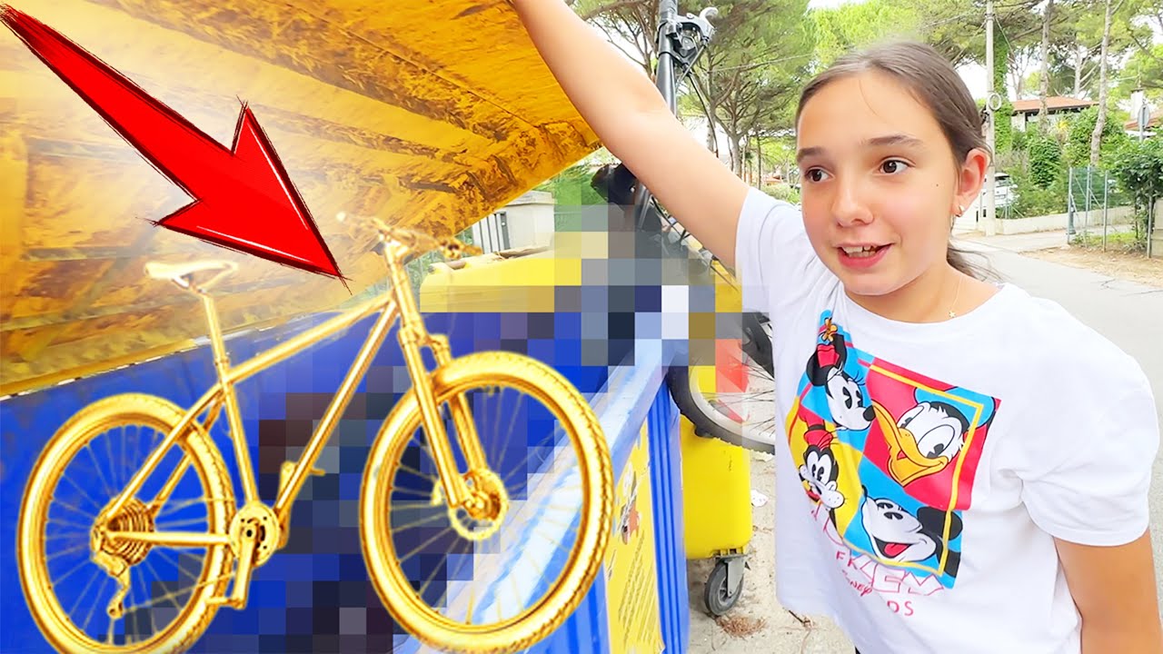 👧🏻 MARA Caută în TOMBERON în ITALIA 🗑️ Am LUAT BICICLETA din GUNOI ❓