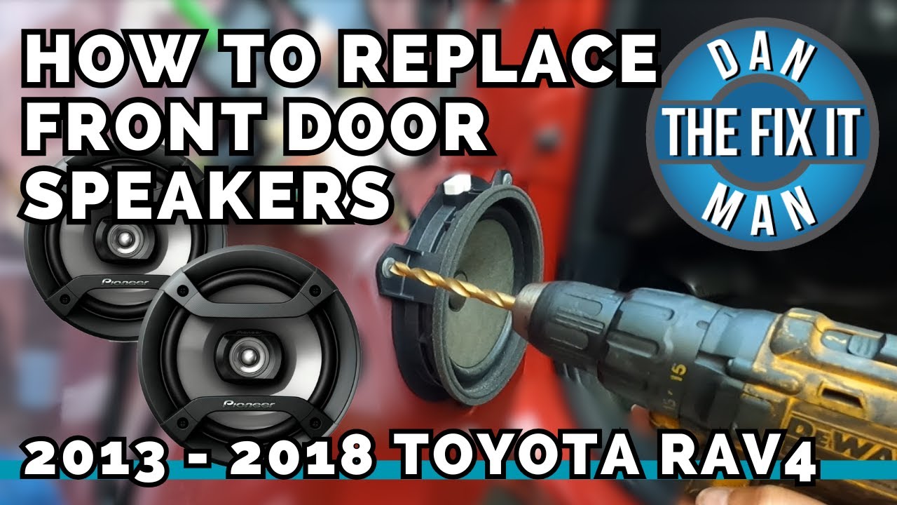 Обновление заводских динамиков в передних дверях Toyota RAV4 2013–2018 годов!
