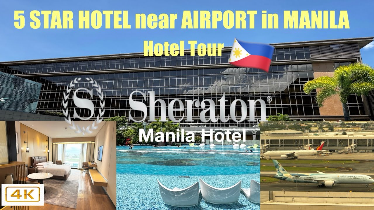 Экскурсия по отелю Sheraton Manila | Номер с кроватью размера «king-size», доступом в лаундж и ви...