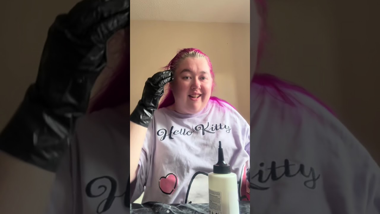 Dying my hair pink September 2025