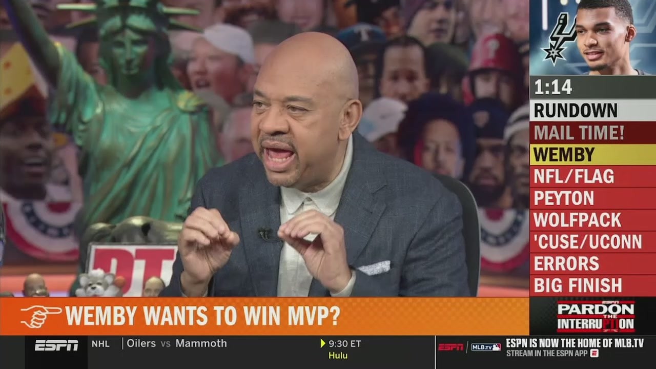 Pardon The Interruption | Wilbon on Wemby makes strong case for NBA MVP, Pistons snap Lakers' streak