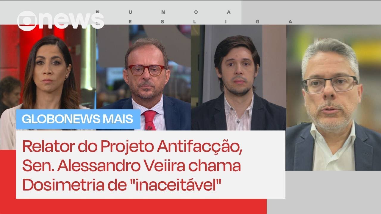 Relator do Projeto Antifacção, Alessandro Vieira critica projeto da Dosimetria | GloboNews Mais