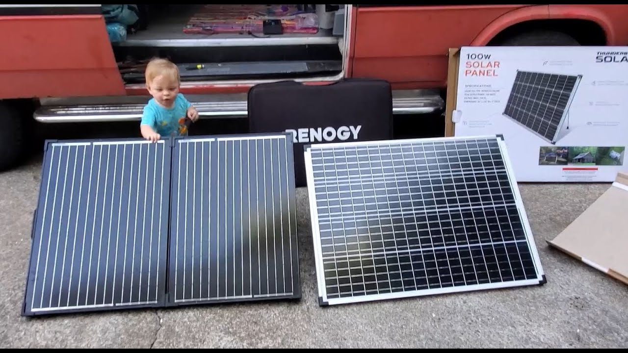 Harbor Freight Thunderbolt vs Renogy portable solar panels