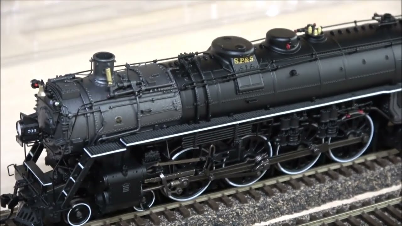 Демонстрация продукта: BLI Brass Hybrid 4-8-4 Steam SP&S #700 Excursion с Paragon4 и DCC! Broadwa...