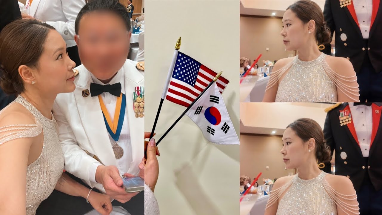 미군 부대 행사 밀리터리 ￼볼 파티 두 번째 참석 후기 🇺🇸 존경받는 미군들의 세계 | 볼파티 드레스 룩✨