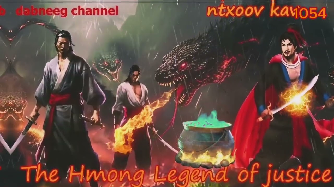 Ntxoov kav The Hmong Legend Part 1.054 - Yawg Liaj Nrob - Sword fighter for justice