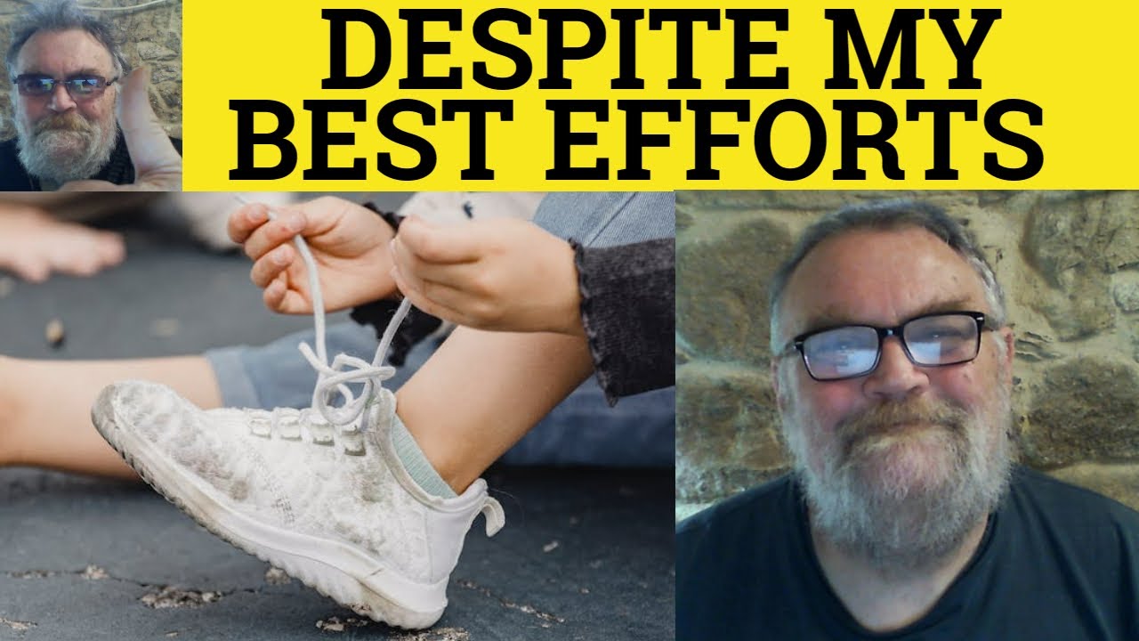 🔵 Best Efforts Meaning - Despite My Best Efforts Examples - Despite His Best Efforts Definition