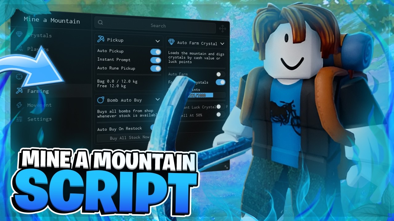 🔥 Mine a Mountain SCRIPT | Auto Farm, Auto Sell, ESP !! (NO KEY)