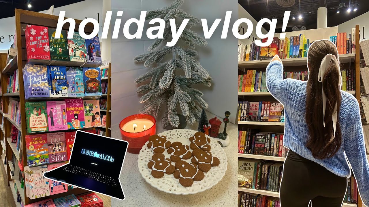 THE ULTIMATE HOLIDAY VLOG: baking cookies, christmas books & home alone | VLOGMAS DAY 10