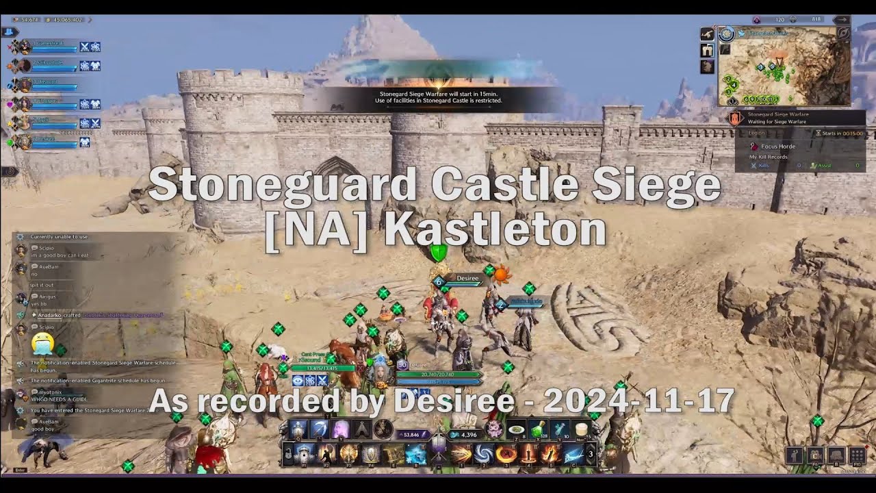 [TL] Stonegard Castle Siege - 2024-11-17 (Kastleton, NA East)