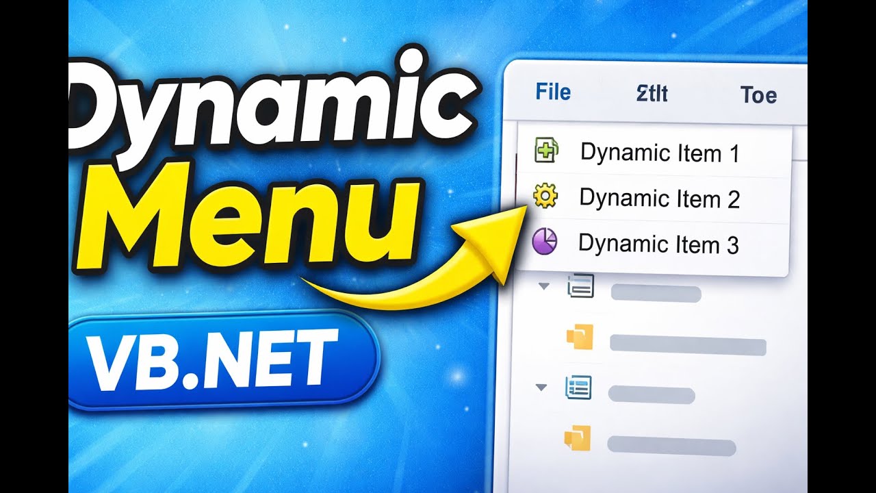 VB.NET Tutorial: Create a Dynamic Menu (Step by Step)