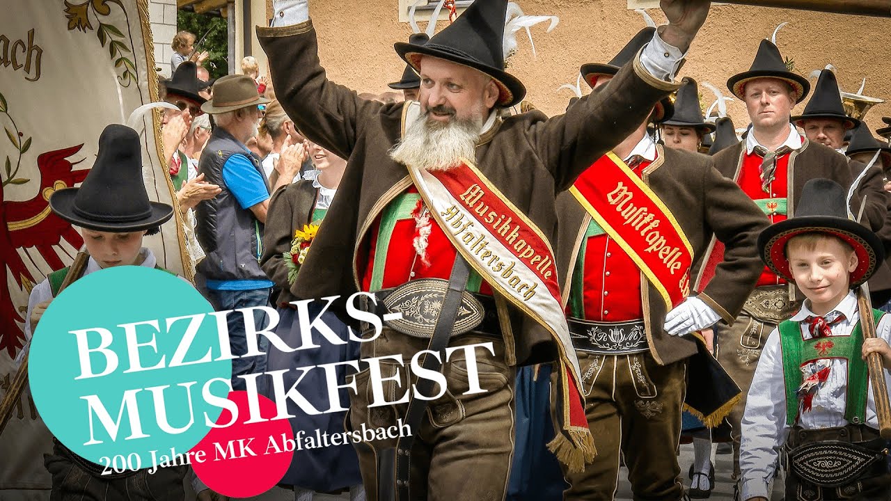 🥁 Festumzug & Defilierung der Musikkapellen - Bezirksmusikfest Abfaltersbach 2025