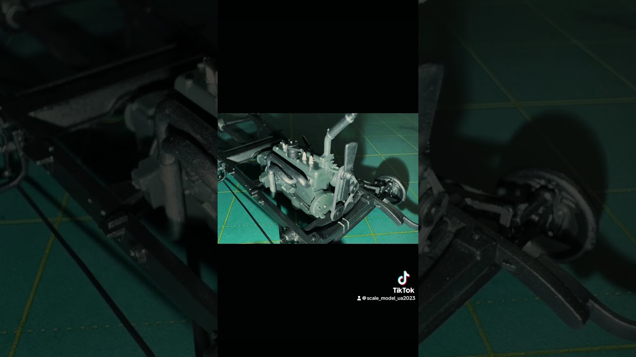 The assembly process of the Ford Model A model from #ICM The engine and frame are already assembled