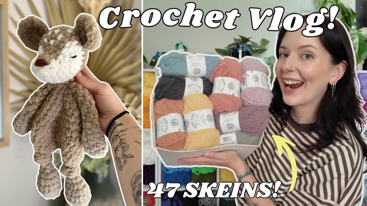 A HUGE Yarn Haul & New Patterns! 🌸 | Crochet Vlog