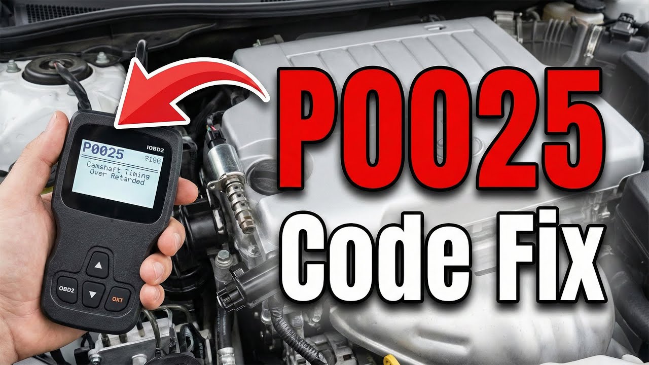 How To Fix P0025 Code | Camshaft Timing Over Retarded - How To Replace VVT Solenoid