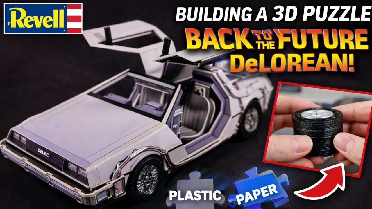 I Built the Back to the Future DeLorean 3D Puzzle (Revell)