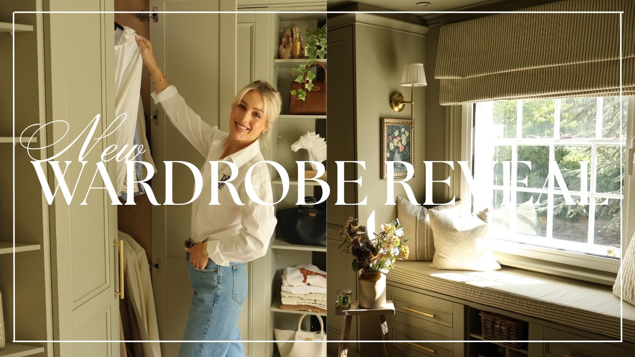 FILL & ORGANISE MY NEW WALK IN WARDROBE | HOME UPDATES