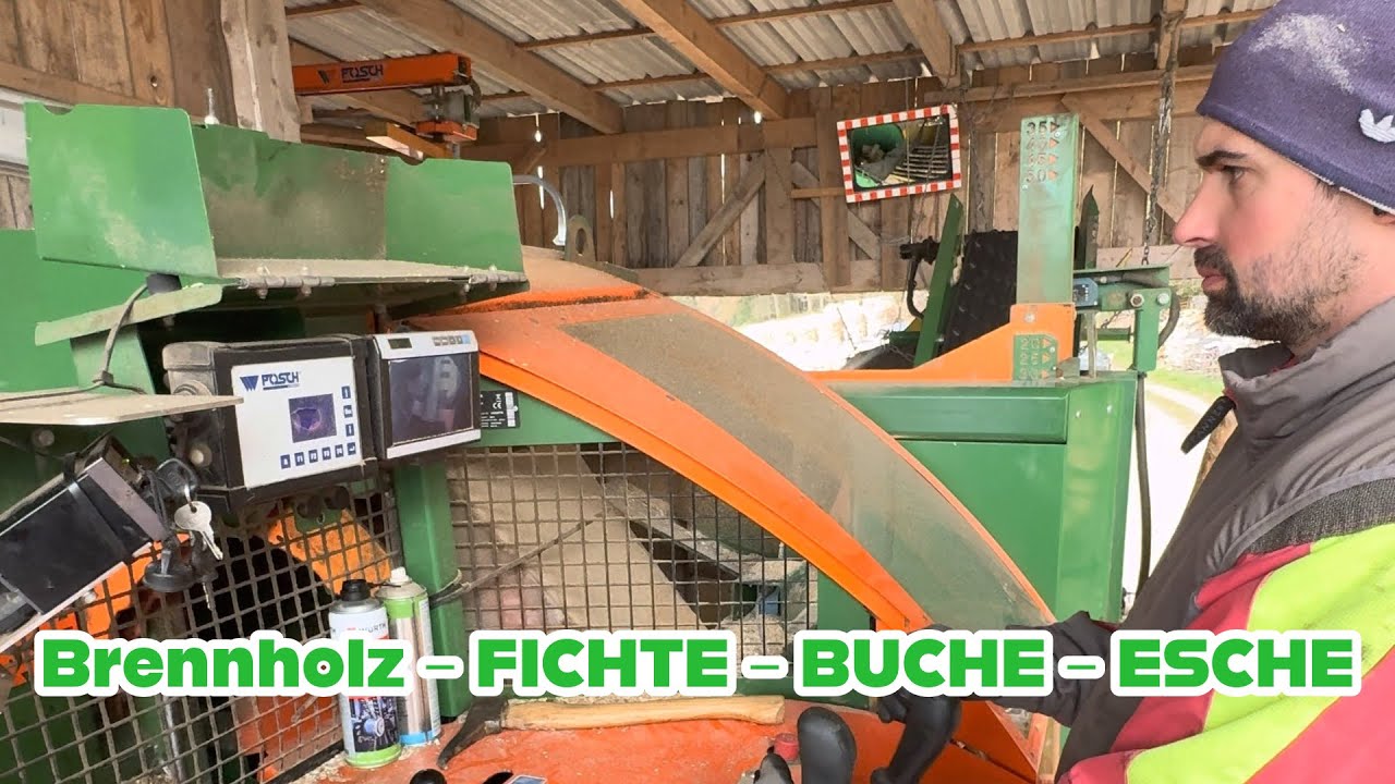 Holz machen  💪 Brennholz schneiden, spalten & lagern