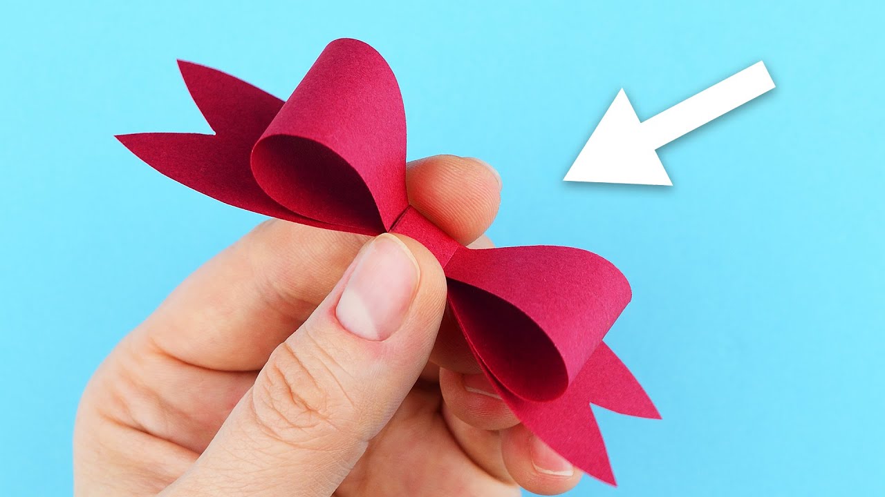 Come realizzare un fiocco di carta facilissimo | Lavoretti con la carta | Papercraft