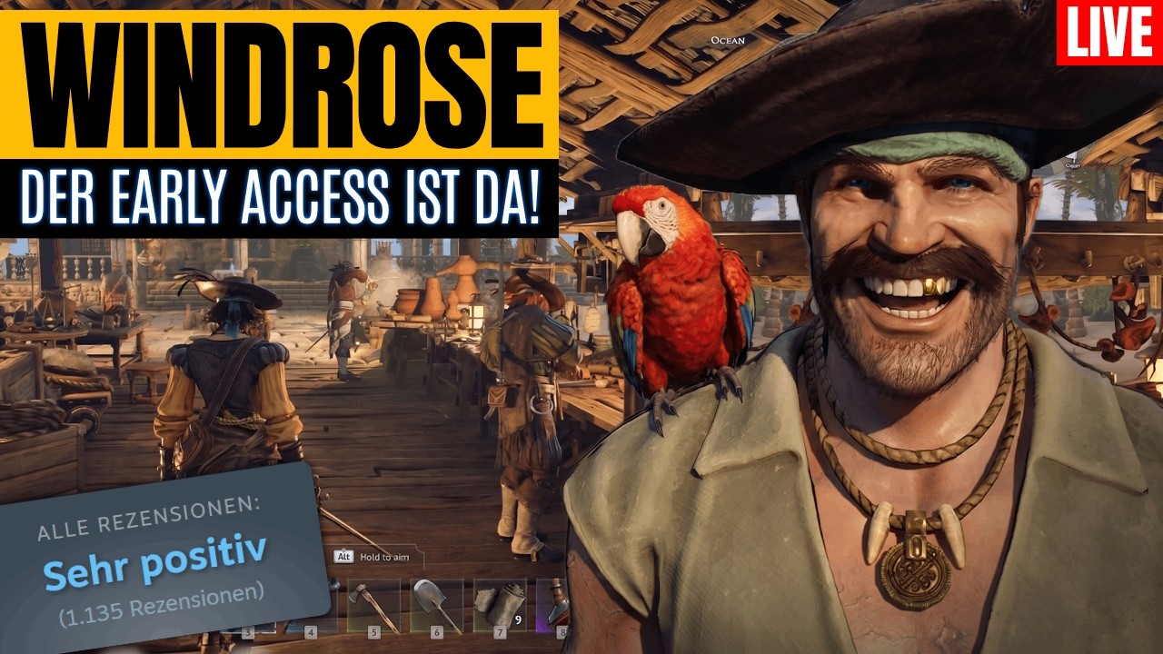 🔴 LIVE &ndash; WINDROSE - Wie lange kann ich heute &uuml;berleben?