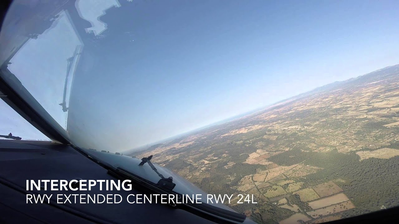 HD approach & landing Palma de Mallorca Runway 24L with actual ATC, all from the cockpit.