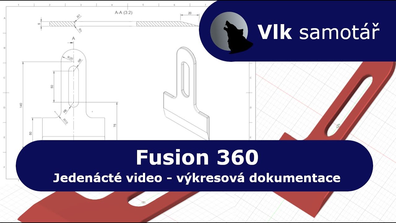 Fusion 360 pro začátečníky - Výkresová dokumentace #cad #fusion360 #fusion360tutorial