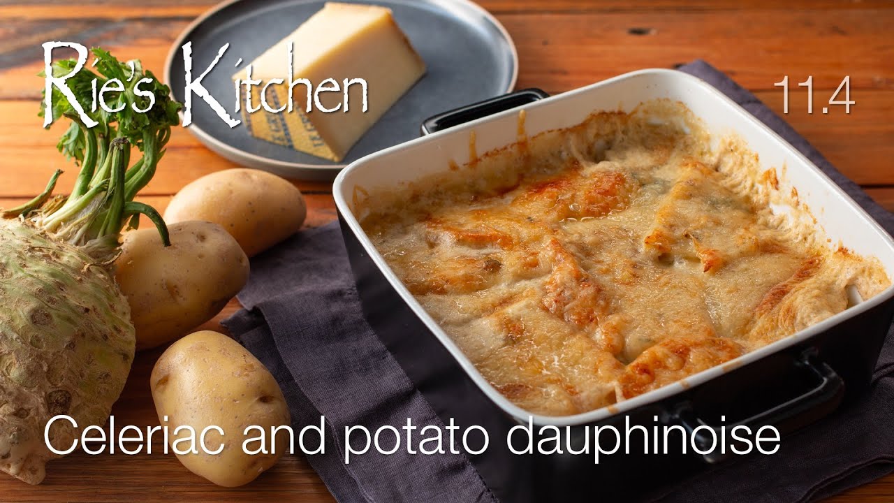 Celeriac and potato dauphinoise