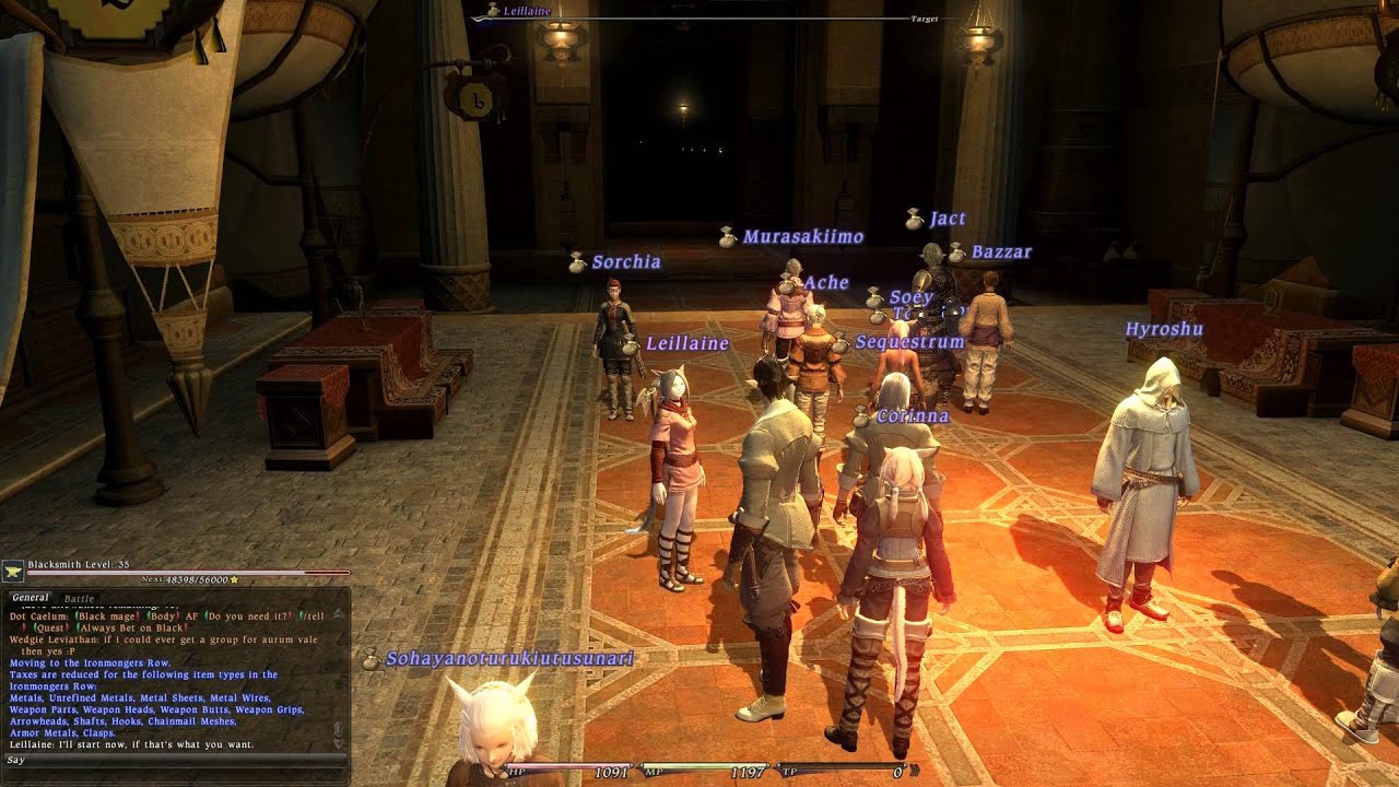 FFXIV: 1.0 vs ARR (2.0) [Selling stuff in the Market]