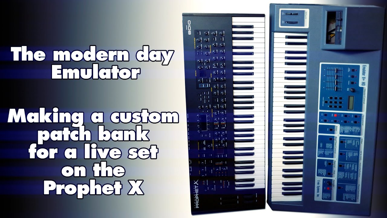 The modern day Emulator | Making a custom patch bank for my live set with the Prophet X