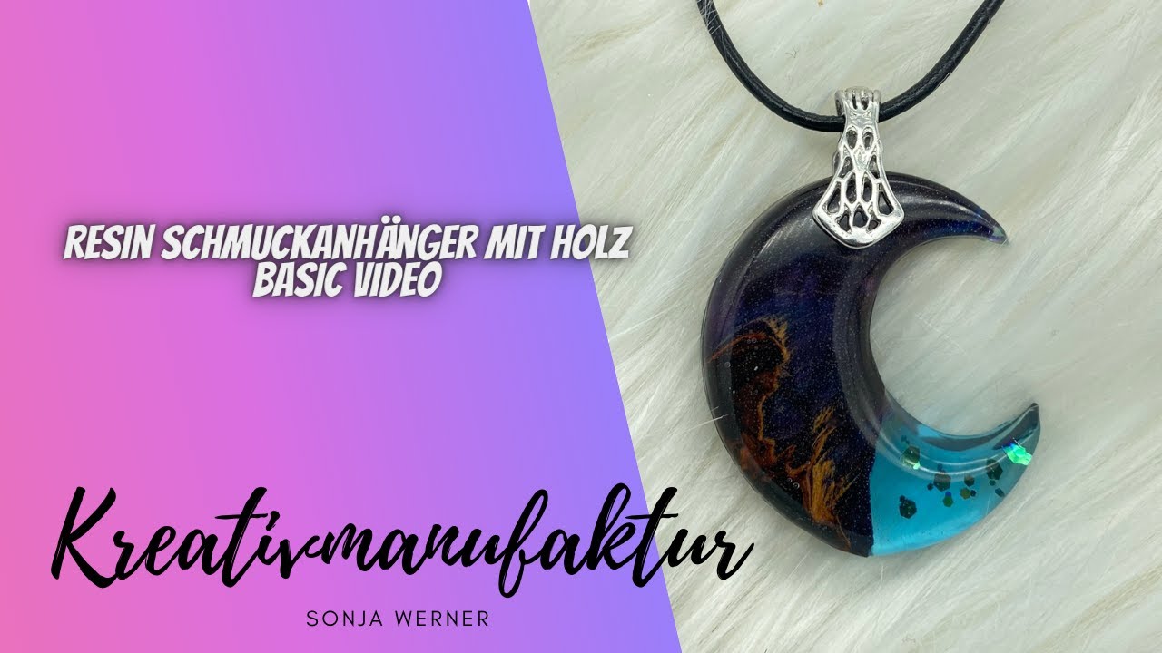 Resin Mond Schmuck-Anhänger ganz einfach selber herstellen - Basic Video