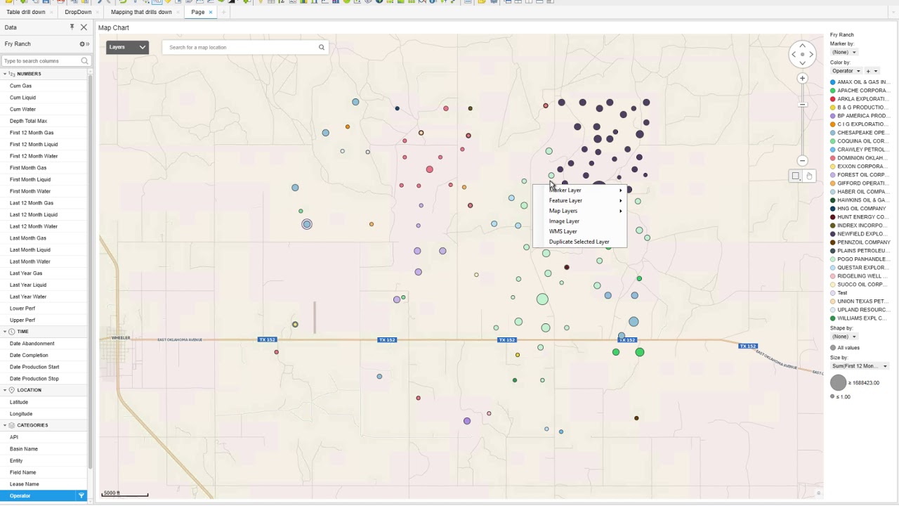 Auto Zoom in Spotfire Maps by Marking Data