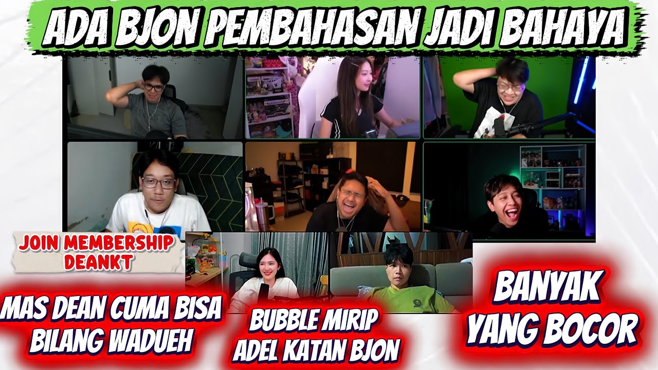 DEANKT BUBBLE DIBILANG MIRIP ADEL SAMA BJON PEMBAHASAN BAHAYA BANYAK YANG BOCOR | DISCORD MOMENT 