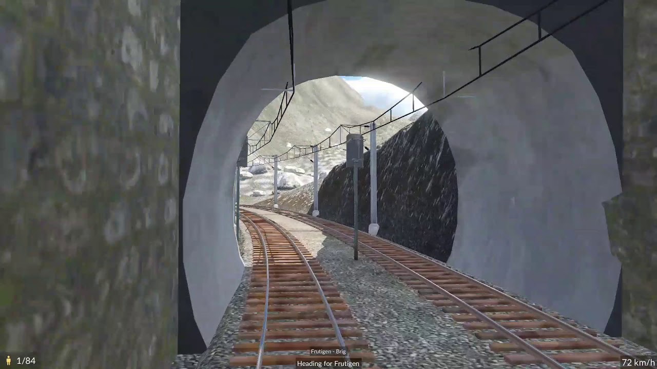 Cab ride Transport Fever 2 / Brig - Frutigen