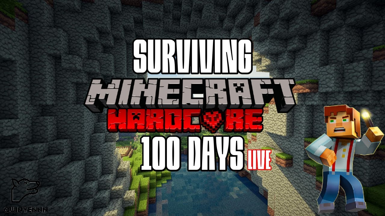 Surviving for 100 DAYS in Minecraft Hardcore Bedrock LIVE! - Day 1 Diamonds!