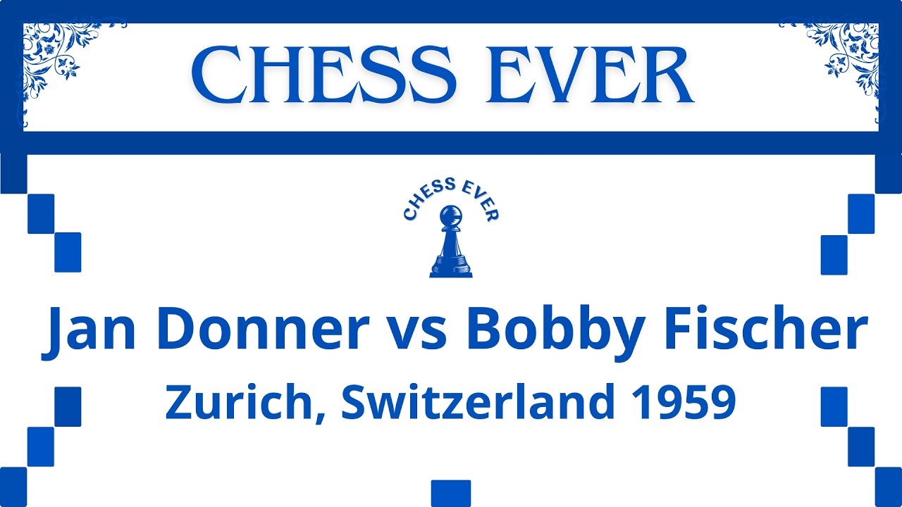 Jan Donner vs Bobby Fischer. Zurich, Switzerland 1959