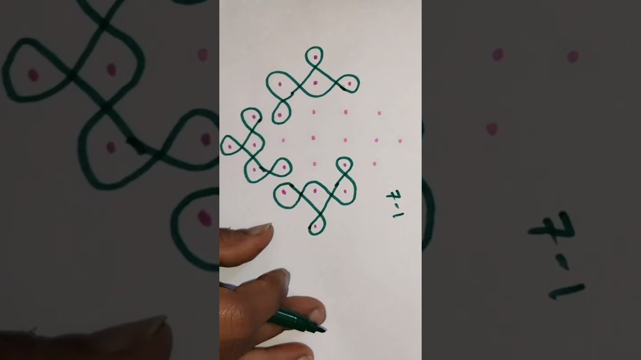 every day easy small rangoli design #viral #simple #shreetopics #rangoli #daily #shorts