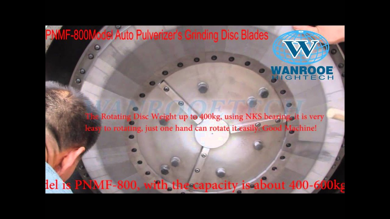 PNMF series Plastic Pulverizer blade,Pulverizer grinding disc manufacturer from WANROOETECH