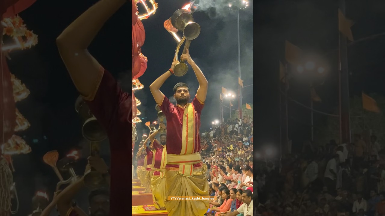 #087 Evening Ganga Aarti Varanasi | Assi Ghat | ❣️✨#shorts #viralshorts #trendingshorts