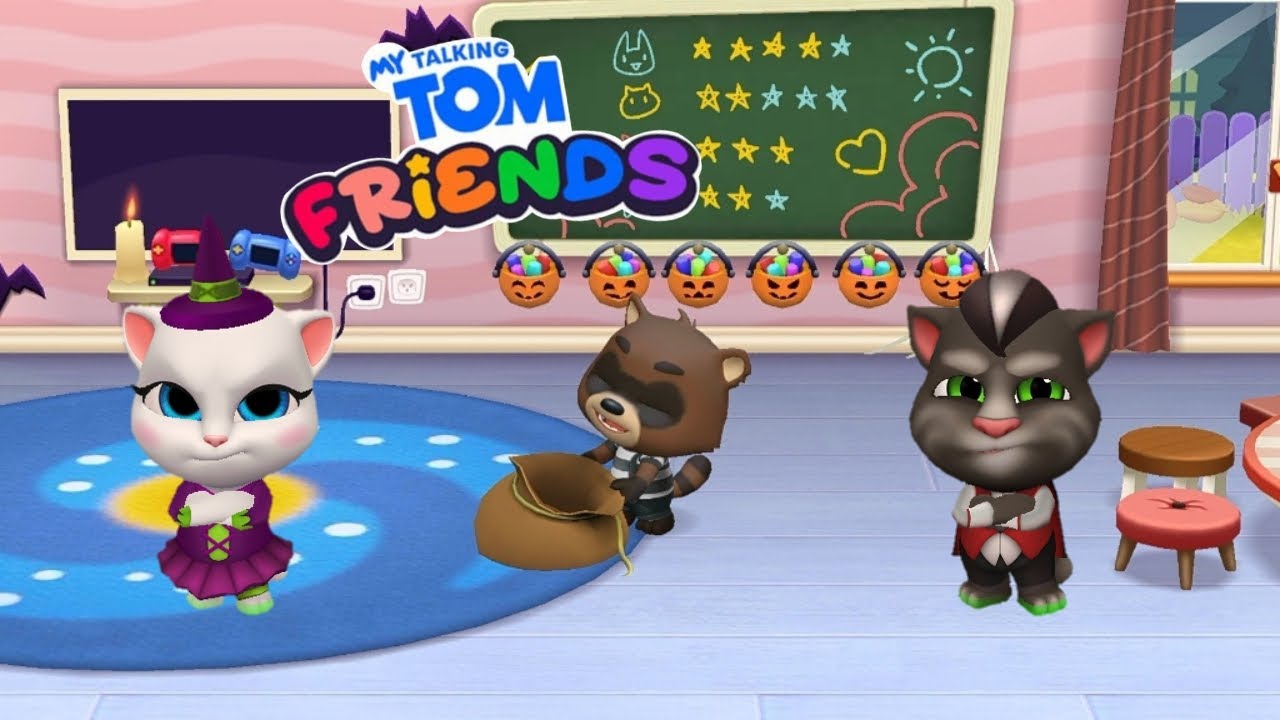 My Talking Tom Friends New Spooky 👻 Halloween 🎃 Update Gameplay Ep 54