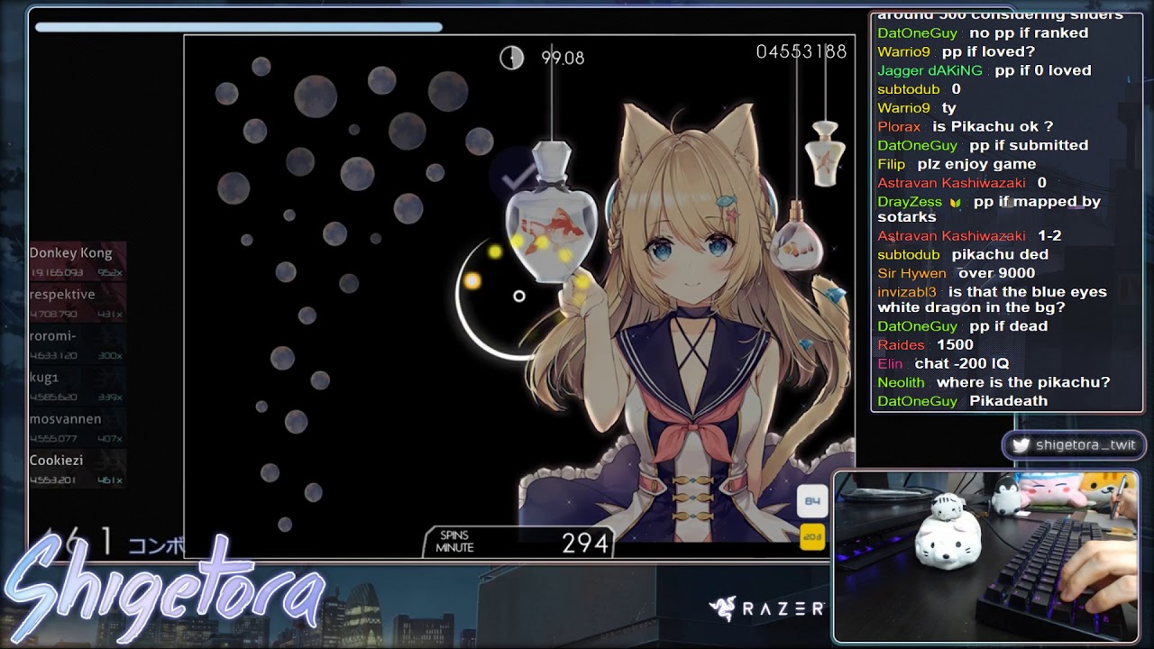 osu! | Cookiezi | Kuroneko Dungeon - Ryuu to Shoujo Decoherence [Overdrive] +HD,HR 97.99% 4❌ #2 💗